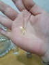 老鳳祥黃金項鏈女款999足金閃閃蝴蝶吊墜生日520情人節禮物送女友老婆 足金吊墜金重約1.1g*贈銀鏈【經(jīng)典品牌禮盒】 曬單實(shí)拍圖