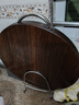 雙槍黑金檀木整木切菜板加厚加大圓形砧板實(shí)木家用案板面板菜墩35*3 曬單實(shí)拍圖