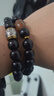 蔓笙小葉紫檀木手串男女佛珠手鏈單圈血檀香木質(zhì)文玩串珠手把件禮物 小葉紫檀手串【15MM適合男士】 曬單實(shí)拍圖