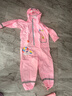 牧萌兒童雨衣男童連體套裝防水全身幼兒園女孩小童 櫻花獨角獸 L 曬單實(shí)拍圖