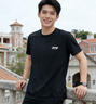 JEEP SPIRIT吉普短袖t恤男夏季冰絲速干T恤衫時(shí)尚圓領(lǐng)高彈力透氣上衣體恤 黑色 XL 曬單實(shí)拍圖
