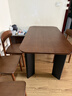 林氏家居中古風(fēng)全實(shí)木餐桌子家用大象腿餐桌胡桃木色大板桌菲林系列TG5R (4)【4椅】全實(shí)木餐桌+木面餐椅 1.4米 曬單實(shí)拍圖
