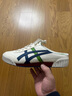 Onitsuka Tiger鬼塚虎運動(dòng)休閑鞋懶人半拖鞋 男女鞋MACHUATION SABOT 1183C012 米色/深藍色 41.5 曬單實(shí)拍圖