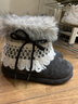 啄木鳥(niǎo)費爾島毛毛雪地靴女款2026新款冬季加絨加厚棉鞋厚底百搭厚底短靴 黑色【加絨加厚】 36 (230mm) 曬單實(shí)拍圖