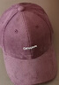 CACUSS帽子女棒球帽秋冬潮流百搭顯臉小硬頂大頭圍休閑鴨舌帽男 醬紫色 曬單實(shí)拍圖