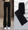 班尼路（Baleno）黑色喇叭褲女款2026年新款爆款高腰春秋季顯瘦高級感微喇牛仔褲子 曬單實(shí)拍圖