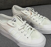 adidas NIZZA PLATFORM厚底增高運動(dòng)帆布鞋女阿迪達斯三葉草 白   36 曬單實(shí)拍圖