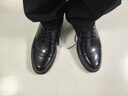 意爾康男鞋春秋真皮商務(wù)正裝皮鞋軟底舒適通勤婚鞋 61305W黑色41 曬單實(shí)拍圖