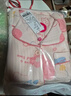 笛莎（DEESHA）280G三層夾棉保暖循環(huán)鎖溫女童開(kāi)衫加厚家居服套裝粉紅滿(mǎn)花150 曬單實(shí)拍圖
