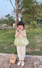 G.duck童裝女童套裝夏季26新款休閑裝兒童衣服女寶寶翅膀吊帶上衣兩件套 草綠色-愛(ài)心泡泡套裝 90 尺碼1~2歲【 80-90cm】 曬單實(shí)拍圖