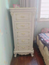 意旗家具歐式實(shí)木斗柜4斗柜白色多功能儲物收納柜客廳家具靠墻矮柜5斗櫥 象牙白五斗柜-木面 曬單實(shí)拍圖