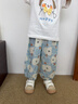嘟嘟家兒童夏季褲子男童夏裝長(cháng)褲輕薄透氣女童防蚊褲戶(hù)外寶寶童裝抖抖褲 藍色系滿(mǎn)印 （部分尺碼預售） 90 曬單實(shí)拍圖