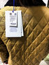 博柏利（BURBERRY）女款巴恩風(fēng)米黃色燈芯絨翻領(lǐng)絎縫黃金甲外套夾克 S 曬單實(shí)拍圖
