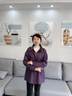 梵花秀（fanhuaxiu）中年媽媽裝外套新款闊太太時(shí)尚洋氣薄款風(fēng)衣中老年女裝春秋上衣 紫色 高品質(zhì)風(fēng)衣 2XL 建議穿120-135斤 曬單實(shí)拍圖