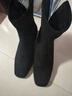 千百度（C.BANNER）女鞋冬款時(shí)裝靴時(shí)尚彈力襪靴瘦靴靴子A22520008 黑色(薄絨) 39  曬單實(shí)拍圖