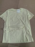 佐丹奴短袖T恤女夏季新款純棉體恤衫可調節腰帶圓領(lǐng)上衣05325394 11月光灰杏 M 曬單實(shí)拍圖