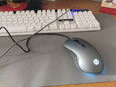惠普（HP）M280有線(xiàn)鼠標 皮質(zhì)鼠標墊套裝 家用辦公筆記本臺式機電腦 人體工學(xué)電競游戲鼠標 霧灰有聲 曬單實(shí)拍圖