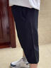 德?tīng)柣荻萄澞惺肯募颈z薄款速干透氣七分褲百搭戶(hù)外運動(dòng)褲 藍色 XL 曬單實(shí)拍圖