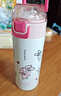 富光兒童水杯316保溫杯大容量杯子小學(xué)生上學(xué)專(zhuān)用安全鎖扣直飲吸管杯 蓬蓬兔粉400ml（直飲款+吸管蓋） 曬單實(shí)拍圖