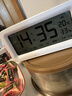 得力充電款電子智能鬧鐘背光大鬧鈴家用學(xué)生多功能溫濕度計大屏床頭鐘 開(kāi)學(xué)升學(xué)季必備 白 LE103A 曬單實(shí)拍圖