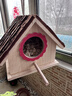花卷寶寶鳥(niǎo)窩小房子木質(zhì)珍珠文鳥(niǎo)虎皮牡丹鸚鵡繁殖箱鳥(niǎo)巢戶(hù)外保暖裝飾掛窩 樹(shù)皮款 曬單實(shí)拍圖