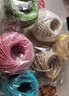 九千谷 DIY彩色麻繩材料包6卷 創(chuàng  )意裝飾麻繩混色麻繩 50米/卷 粗2mm3514 曬單實(shí)拍圖