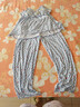 tutuanna26春夏新品睡衣櫻桃格子滿(mǎn)印帶胸墊吊帶家居服套裝 26192007-淡灰藍色(吊帶+長(cháng)褲兩件套) 均碼 160/84A (適合身高155-170cm體重80-125斤) 曬單實(shí)拍圖
