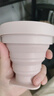 霜山冒險系列折疊杯硅膠旅行露營(yíng)帶蓋壓縮水杯便攜式可伸縮漱口刷牙杯 【大號折疊杯】臟粉250ml 曬單實(shí)拍圖