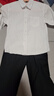衣諾坊兒童襯衫白色長(cháng)袖有口袋男童 襯衫：白色長(cháng)袖 130CM 曬單實(shí)拍圖