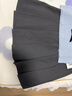 三彩2026春季新款百褶裙高腰半身裙A字裙短裙女 深邃灰 M 曬單實(shí)拍圖