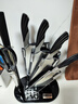 十八子作家用刀具套裝菜刀組合雀之翎七件套刀AS1309【精美禮盒裝】 曬單實(shí)拍圖