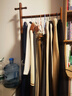 棲音閣實(shí)木掛衣架落地式臥室衣帽架家用房間室內加厚加粗辦公室衣服掛架 曬單實(shí)拍圖