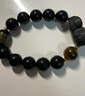 石傳百世天然黑曜石招財貔貅手串轉運護身符補水手鏈送男友生日紀念禮物 曬單實(shí)拍圖