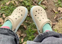 卡駱馳（CROCS）洞洞鞋貝雅卡駱班輕便耐磨一腳蹬休閑鞋|205089 冬日白/彩色-1LI 37 /38(230mm) 曬單實(shí)拍圖