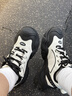 卡帕（Kappa）女鞋戶(hù)外登山鞋女2026春季新款軟底休閑慢跑鞋厚底增高運動(dòng)鞋子女 經(jīng)典白/黑色 38 曬單實(shí)拍圖