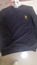 U.S. POLO ASSN.衛衣男秋季圓領(lǐng)潮流寬松長(cháng)袖T恤男士休閑上衣男裝 藏藍色 L  曬單實(shí)拍圖