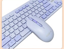 聯(lián)想（lenovo）無(wú)線(xiàn)鍵盤(pán)鼠標套裝 鍵鼠套裝 全尺寸鍵盤(pán) 商務(wù)辦公 USB 適用筆記本臺式機一體機 T221 紫色 曬單實(shí)拍圖
