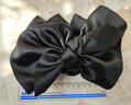 大蝴蝶結很顯頭_緞面黑色發(fā)抓鯊魚(yú)夾女發(fā)夾后腦勺量多發(fā)卡抓夾ins 黑色大蝴蝶結抓夾【單個(gè)裝】 曬單實(shí)拍圖