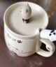 品喻（PINYU）杯子陶瓷馬克杯咖啡杯高顏值帶蓋勺創(chuàng  )意水杯茶杯男女家居館卡通熊 曬單實(shí)拍圖