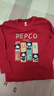 小豬班納（PEPCO）兒童長(cháng)袖T恤春秋薄款男女童純棉打底衫春裝單穿上衣 紅色 120 曬單實(shí)拍圖