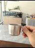 鈦杯純鈦杯子帶把手雙層咖啡杯家用牛奶杯簡(jiǎn)約茶杯下午茶廣告杯 150毫升純鈦咖啡杯結晶 150 曬單實(shí)拍圖