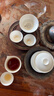 一品工坊潮州骨瓷薄胎三才蓋碗小號泡茶杯功夫茶具高檔泡茶碗帶蓋 蓋碗+品杯3只+公杯+茶漏 曬單實(shí)拍圖