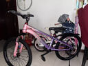 鳳凰官方旗艦店兒童自行車(chē)男女變速青少年學(xué)生山地車(chē)碟剎賽車(chē) 星際 粉紫【單速】輻條輪 22寸【適合130-170cm】 曬單實(shí)拍圖