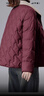 梵花秀（fanhuaxiu）中年媽媽羽絨棉服冬裝2025新款大碼洋氣中老年女秋冬輕薄棉襖外套 紅色 品牌棉衣 2XL 建議穿121-130斤 曬單實(shí)拍圖