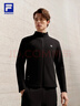 FILA 斐樂(lè )官方男士針織長(cháng)袖外套2026春新款健身運動(dòng)加絨立領(lǐng)上衣 深黑-BK L 175/96A/L 曬單實(shí)拍圖