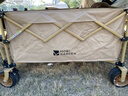 牧高笛（MOBIGARDEN）云際S聚攏四向折疊露營(yíng)推車(chē)寬輪帶剎車(chē)營(yíng)地車(chē) NX25689004 細沙黃 曬單實(shí)拍圖