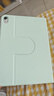QBOSS適用ipad11保護殼12蘋(píng)果ipad保護殼10代11保護套全包軟2022防摔2026款25旋轉ipad10輕薄簡(jiǎn)約原野綠 曬單實(shí)拍圖