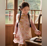 LUSON【非遺絨花】小O寶童裝 寶寶新中式旗袍裙夾棉過(guò)年女童國風(fēng)拜年服 曬單實(shí)拍圖