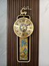 漢時(shí)（Hense）黃銅掛鐘新中式高端大氣輕奢時(shí)鐘客廳創(chuàng  )意擺鐘掛墻石英鐘表HP2091 小號-黃銅雕畫(huà)裝飾-千里江山 曬單實(shí)拍圖