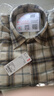 優(yōu)衣庫男女裝法蘭絨格子襯衫長(cháng)袖襯衣薄外套481225 481225/30淺米色 2XL 曬單實(shí)拍圖